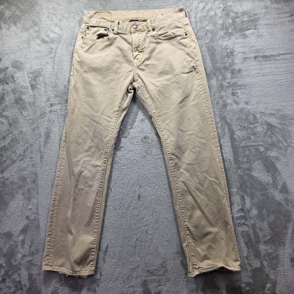 American Eagle Jeans Mens 32x32 Beige Sand Straight Core Flex Casual Pants